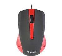 Mouse Yenkee YMS 1015RD USB 1000 DPI Ergonomico Nero/Rosso 3 Pulsanti