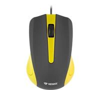 Mouse Yenkee YMS 1015YW USB Cavo 1000 DPI 3 Pulsanti Antitraspirante Giallo