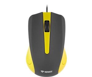 Mouse Yenkee YMS 1015YW USB Cavo 1000 DPI 3 Pulsanti Antitraspirante Giallo