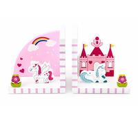 Mousehouse - fermalibri 3D in legno per bambini - tema unicorno