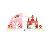 Mousehouse - fermalibri 3D in legno per bambini - tema unicorno