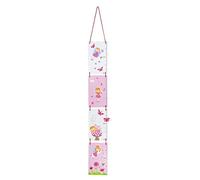 Mousehouse Gifts Metri da Parete Righello di Altezza Grafico di Crescita in Legno Bianco e Rosa a Tema Fata per Camera da Letto o Stanza dei Bambini
