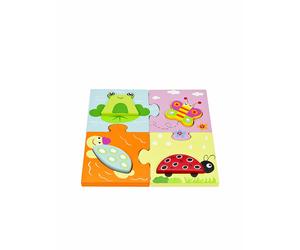 Mousehouse Gifts - Puzzle in legno - 8 pezzi grossi - da 12 mesi in su