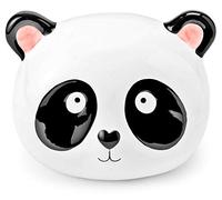 Mousehouse Gifts - salvadanaio a forma di testa di panda - per bambino/bambina - blu - 16 x 14 x 13 cm