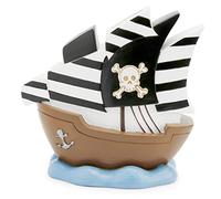 Mousehouse Gifts - Salvadanaio pirata per bambini, divertente salvadanaio a forma di nave pirata per ragazzi e ragazze