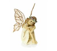 Mousehouse Gifts - Statuina ornamentale a forma di fata - ali stoffa glitterata