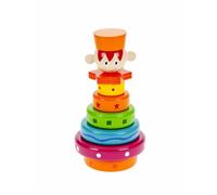 Mousehouse Gifts -Tradizionale giocattolo in legno con anelli impilabili