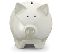 Mousehouse Gifts - White Pig - Salvadanaio piccolo