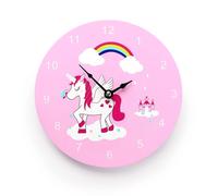 Mousehouse - orologio in legno per bambini - tema unicorno