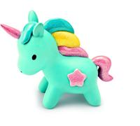 Mousehouse - salvadanaio a forma di unicorno - criniera glitter e stella rosa