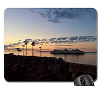 Mousepad, Ferry Sunset Puget Sound Fish Cruise Ship Summer Tappetino per Mouse Pratica Tappetino Mouse Gaming Confortevole Tappetini Mouse per Gaming Casa 25X30Cm