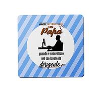 Mousepad Festa del Papà - Dirigente - Mai Sottovalutare Un Papà quando è concentrato nel suo lavoro da Dirigente - Papà Dirigente - Tappetino Mouse Festa del Papà - Gadget Papà - Idea Regalo Papà