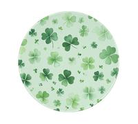 Mousepad St Patricks Day Green Shamrock Clover Tappetino Scrivania Comodo Mouse Pad Piccolo Tappetino per Mouse per Laptop Accessori Scrivania Pc 20X20 Cm