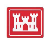 Mousepad, United States Army Corps of Engineers Logo Tappetino per Il Mouse da Gioco Multifunzionale Tappetino Mouse Pad Antisfilacciamento Tappetino da Gaming per Ufficio Pc 25X30Cm