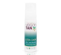 Mousse autoabbronzante VeganTan per un'abbronzatura naturale, luminosa e a lunga durata, idrata e dona luminosità alla pelle, applicazione senza striature, arricchita con aloe vera. 150 ml (Dark)