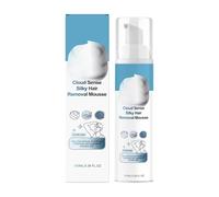 Mousse depilatoria - 100 ml simile a una , lenitiva, spray depilatorio, viso da donna, per bikini, braccia, ascelle, petto, zona pubica, crema per il corpo, indolore, set di naturale