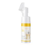 Mousse Detergente Alla Vitamina B5 150 Ml, Mousse Detergente per Una Pelle Chiara E Luminosa, Pulizia Del Viso Con Spazzola Detergente in Silicone Punti Neri Viso