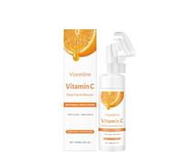 Mousse detergente alla vitamina C e acido ialuronico, 150 ml - Deterge delicatamente, idrata e rinforza la barriera cutanea, restringendo i pori. Adatta alle pelli sensibili.