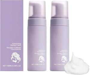 Mousse per Capelli, Schiuma Volumizzante Lucida per Capelli, Cura dei Capelli a Lunga Durata per Ricci, Schiuma Spray Facile da Usare per Tutti i Tipi di Riccio
