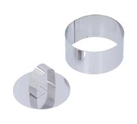 Mousse Ring with Lid Round Cake Mold DIY Baking Tool Donut Fondant Mold Mousse Ring (1Pcs)