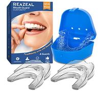 Mouth Guard for Grinding Teeth at Night: Moldable Dental Guard for Sleeping - Nighttime Protection for Teeth 4 Pack/One Size