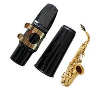 Mouthpiece with Ligature, Saxophone Mouthpiece Cap, Professional Saxophone Mouthpiece, High-Quality Alto Saxophone Replacement Mouthpiece Set for Practice and Performance