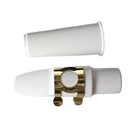 Mouthpiece with Ligature, Saxophone Mouthpiece Cap, Professional Saxophone Mouthpiece, High-Quality Alto Saxophone Replacement Mouthpiece Set for Practice and Performance