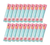 Mouthwash - 20 mini collutorio rinfrescanti, confezionati singolarmente, per un respiro fresco in movimento, per la cura orale compatta per il viaggio (20 pezzi, pesca)