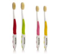 MOUTHWATCHERS Manual Toothbrushes - Clean Teeth for Family - 4 Count (
