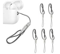 MouyouGlow Cordino per AirPods Pro 2 e Pro (2° Gen) 2022 - Cinturino da Polso Regolabile Anti-Goccia Con Clip per Telefoni, Chiavi, Case - Grigio