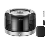 MOVA PWB10A distributore di cibo e acqua per cani e gatti Plastica, Acciaio inox, Acciaio Nero Universale Abbeveratoio automatico per animali domestici Mova