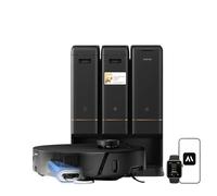 Mova Robot aspirapolvere Z50 Ultra con efficace mocio autopulente a 36 °C, aspirazione potente da 19000 Pa e rilevamento dello sporco multiplo in tempo reale