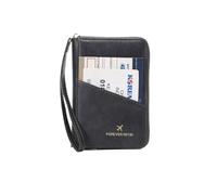 MOVDARL Borsa per passaporto retrò per uomini e donne RFID alla moda copertura passaporto multifunzionale in pelle PU clip passaporto accessori da viaggio, Hz726-grigio, Taglia unica