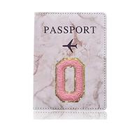 MOVDARL Moda Passaporto Copertura Protettiva Ricamo Lettera Modello Viaggio Passaporto Titolare Del Raccoglitore Regalo PU Custodia In Pelle Cover, A 1478 (O), Taglia unica
