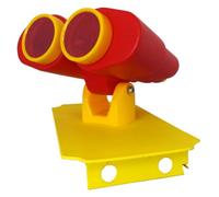 move and stic Piastra da gioco 20 x 40 cm, con funzione di gioco, con binocolo per torre di gioco