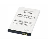"MOVE" Batteria SPECIFICA PER BRONDI AMICO SICURO PLUS Li-ion 3.7V 950 mAh Sostiuisce perfettamente: (Battery NO.:BRN800-5C) -ATTENZIONE: CONTROLLARE CHE IL CODICE PRODOTTO COINCIDA CON QUELLO DELLA