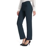 MOVE BEYOND Burrosa Morbida Donna Gamba Dritta Pantaloni da Yoga con 4 Tasche Pancia di Controllo Allenamento Pantaloni da Lavoro, Grigio, XL
