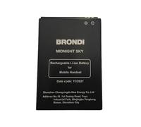 MOVE Born to be Tech Batteria originale Compatibile con BRONDI MIDNIGHT SKY Li-ion 3,8V 2500mAh Watt 9.5Wh (DIM:83x58x4.5)