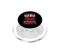 Move Over Boys Let The Old Man Trucker Funny Truck Driver PopSockets PopGrip per MagSafe