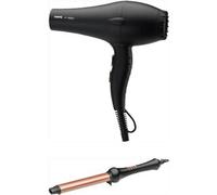 MOVE Phon Air 9000 Black 2100 Watt Piu' Ferro Retro' Curl Wave Styler I 14x19mm