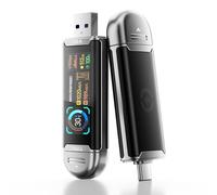 MOVE SPEED Chiavetta USB da 512 GB con display intelligente, 1090 MB/s, USB 3.2 Gen2 e Type-C, Memory Stick SSD per video ProRes 4K, iPhone 17/16/15, telefoni Android, Windows, Mac, tablet