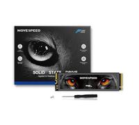 MOVE SPEED HB7450 - Unità a stato solido interna da 4 TB per PS5 con dissipatore di calore, SSD PCIe 4.0 NVMe M.2, fino a 7450 MB/s, espansione di archiviazione NAND 3D compatibile con PS5, laptop e