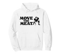 Move The Meat Funny Offensive Lineman Football O-Line Felpa con Cappuccio