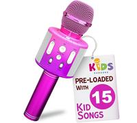 Move2Play, Microfono per karaoke per bambini, include Bluetooth e 15 filastrocche precaricate, regalo di compleanno per ragazze, ragazzi e bambini, giocattolo per ragazze dai 2 ai 3 ai 5 anni, dai 6