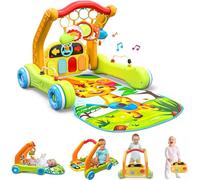 Move2Play, Tappetino da gioco e centro attività 4 in 1 | Walker | Giocattolo per neonati per il tempo della pancia | Regalo di compleanno | Regalo per bambini e ragazze di 3, 4, 5, 6, 7, 8, 9, 10, 12