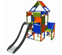 Moveandstic Grande Playset Lisa con Scivolo Torretta Gioco Arancione Blu