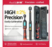 MOVECRAB Chiave dinamometrica digitale 1-340N.m Precisione 2% Preimpostata e avvisi LED/Buzzer per bici Moto Strumento meccanico automobilistico