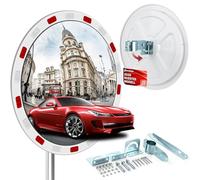 moveland 45 CM Specchio Stradale - Specchio Da Strada Acrilico Professionale: Supporto Regolabile, Facile Da Montare, Resistente Alle Intemperie E Ampio Angolo Di Visione, Ideale Per Vialetti