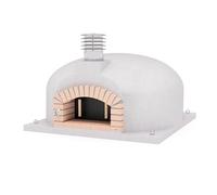 MOVELAR - Forno a legna da esterno, modello OLYMPUS MONS (bianco, 900 x 150 x 150 cm), isolato con sughero e 3 copertine in ceramica