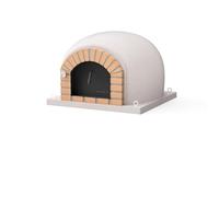MOVELAR - Forno a legna per esterni, modello STROMBOLI (bianco, 600 x 120 x 120 cm), isolato con sughero e 3 coperte in ceramica
